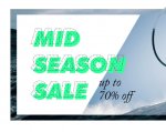 Mid season sale, brands - North Face, Converse, Quicksilver, Billabong & more
