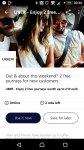 2 free trips each for new users at Uber on the o2 priority app