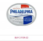 Philadelphia Regular Soft Cheese 280g / 270g each now two