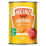Heinz, Beans with Sausage, Curry or Barbecue Beans, Classic Soups, Spaghetti & Pasta All per Tin