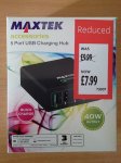 Maxtek Qualcomm Quick Charge 3.0 40w 5 port USB charger