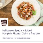 Free simply cook Halloween special box worth £8.99 via o2 priority moments