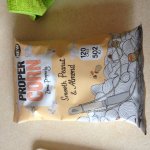 Propercorn popcorn smooth peanut and almond flavour a bag in my local