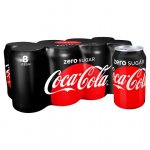 Coke Zero - 8x330ml cans, dated 30/11/16