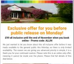 4* Hotel, 3 course meal, breakfast & unlimited beer/wine/drinks + facilities