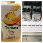 1.5 litre tropicana tropical fruit & x4 250ml tropicana orange