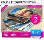 300 6" x 4" Truprint Photo Prints @ Wowcher for £4.99 delivered