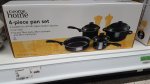 Set of 4 non stick pots and pans 14,18,24cm and frying pan