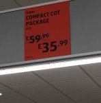 Aldi - Derby - Compact cot and mattress