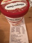 Asda, instore. Haagen Dazs strawberry cheesecake
