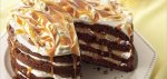 Salted caramel and choc cake