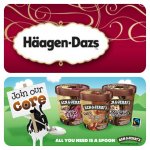 Häagen-Dazs Ice Cream (500ml) and Ben & Jerry's Core Ice Cream (500ml)