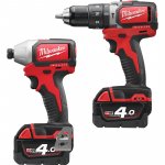 MILWAUKEE M18BLPP2B-402C 18V LI-ION CORDLESS BRUSHLESS COMPACT TWIN PACK 2 X 4.0AH at Toolstation for £259.87