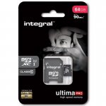 Integral 64GB Ultima Pro Micro SDXC Card UHS-I U1 Class 10 - 90MB/s