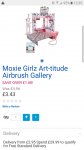 Moxie Girlz Art-tidude Airbrush Gallery missprice C&c or add P&P