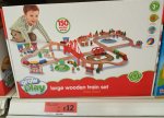 Large Wooden Train Set, 150 pieces
