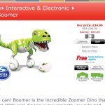 Zoomer Dino plus p&p (does say free delivery on the website!)