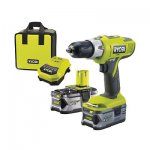 Ryobi One+ Cordless 18V 2.5Ah Li-Ion Percussion Drill 2 Batteries LLCDI1802-LL25S At B & Q Code Stacker RRP£98