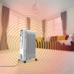 Vax ACH1V101 Power Heat Oil-Filled Radiator, 1500 W, White/Silver Spray
