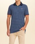 Patterned Tipped Pique Polo Shirt