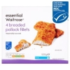 5 packs of 4 breaded pollock fillets 500g waitrose