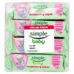 Simple Baby Moisturising Wipes 4 x 80 Wipes online (C&C)