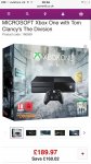 Xbox One 1TB Console with The Division Digital Download at PC World - £189.97