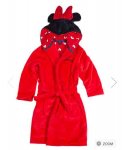 Kids Minnie Mouse Hooded Dressing Gown