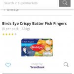 8pk Birds Eye Crispy Batter Fish Fingers