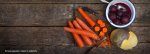 Carrots 500g), Sweden 500g), Beetroot 250g
