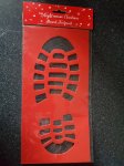 Santa footprint stencil @ Home bargains back in stock this year