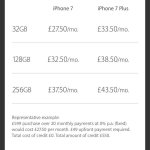 iPhone 7 £599.00 interest free from Apple Store instore only excluding Apple care
